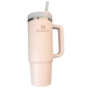 Stanley Rose Quartz Pink Tumbler Flowstate Quencher Straw Water Bottle 30 Oz